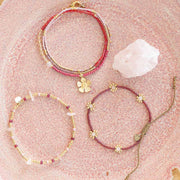 Botanic Rose Quartz Bracelet GC Rose quartz - LEEF mode en accessoires