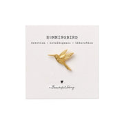 Brooch Hummingbird GP Gold - LEEF mode en accessoires