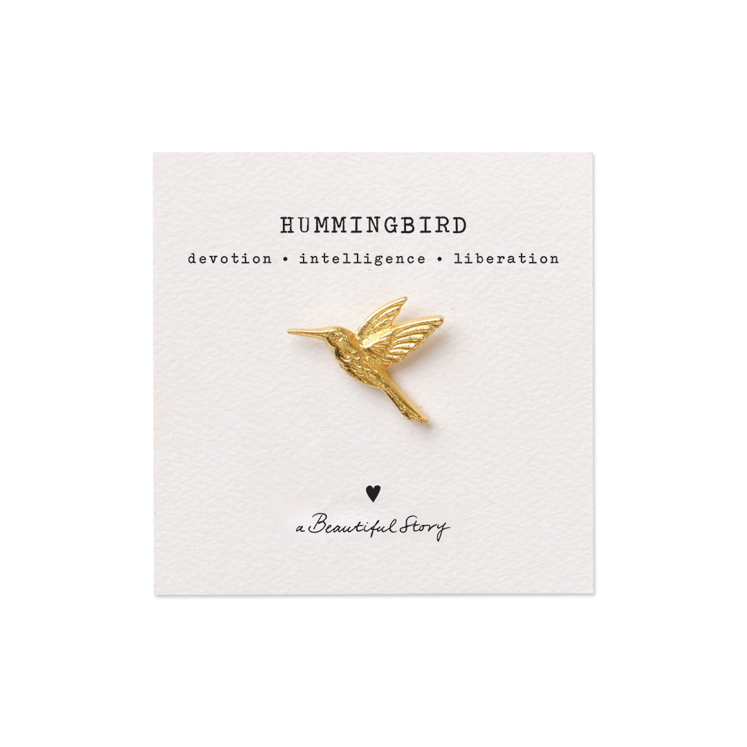 Brooch Hummingbird GP Gold - LEEF mode en accessoires