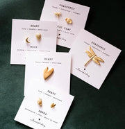 Brooch Set Heart - Hamsa GP Gold - LEEF mode en accessoires