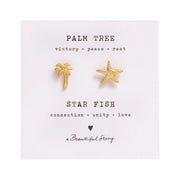Brooch Set Palmtree GP Palmtree - LEEF mode en accessoires