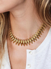 CONE KETTING XL goud - LEEF mode en accessoires