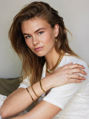 CONE KETTING XL goud - LEEF mode en accessoires