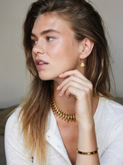 CONE KETTING XL goud - LEEF mode en accessoires