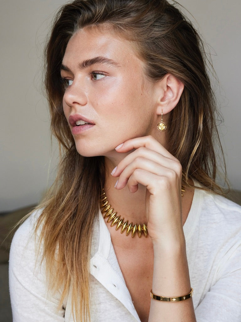 CONE KETTING XL goud - LEEF mode en accessoires