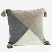 CUSHION  W/ TASSELS (60x60) Off White, Taupe, Sage, Blue - LEEF mode en accessoires