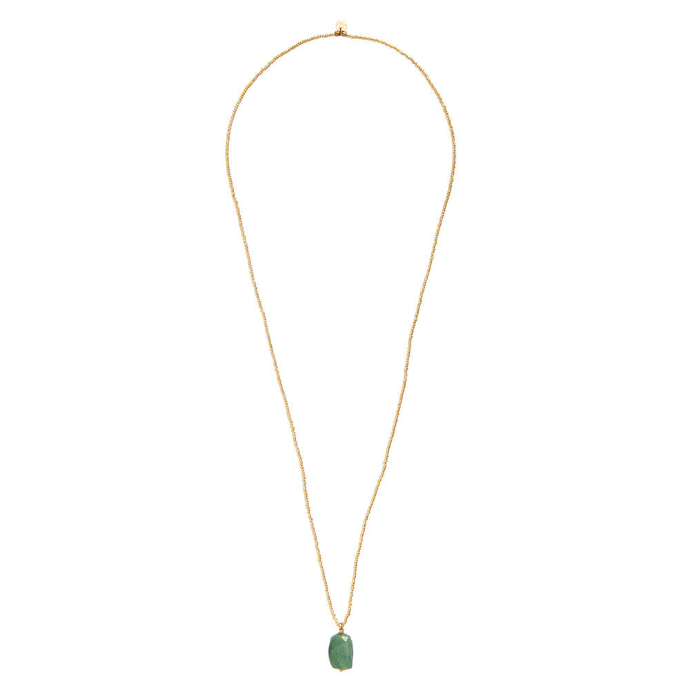 Calm Aventurine Necklace GC Aventurine - LEEF mode en accessoires