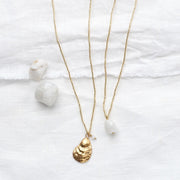 Calm Moonstone Gold Colored Necklace Moonstone - LEEF mode en accessoires