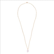 Calm Rose Quartz Necklace GC Rose quartz - LEEF mode en accessoires
