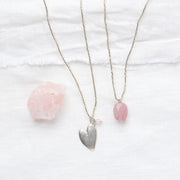 Calm Rose Quartz Necklace SC  Rose quartz - LEEF mode en accessoires