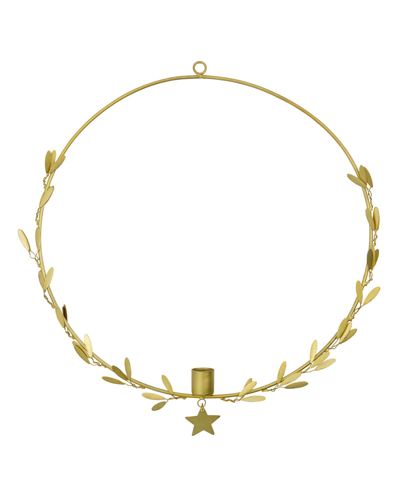 Candle holder, HDMistel Brass finish - LEEF mode en accessoires