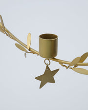 Candle holder, HDMistel Brass finish - LEEF mode en accessoires