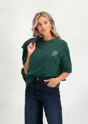 Charlie Tee 1838 Washed Green gables - LEEF mode en accessoires