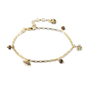 Charmed Tiger Eye Bracelet Gold Plated Tiger eye - LEEF mode en accessoires
