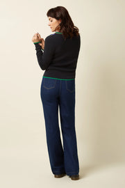 Chris Pants Onyx Denim 443 Deep Blue - LEEF mode en accessoires