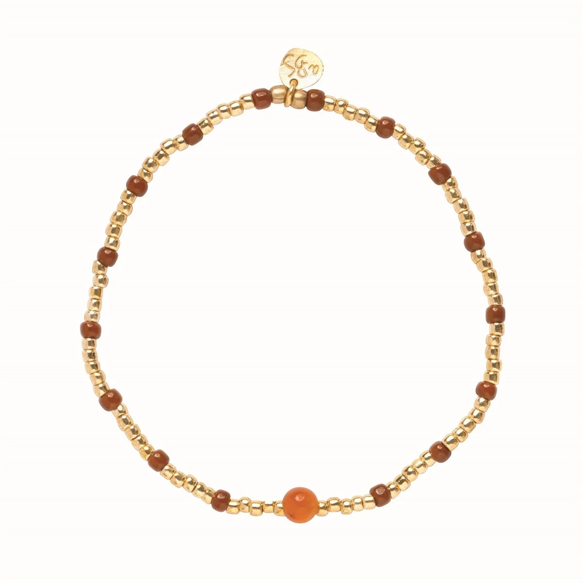 Clever Carnelian Bracelet GC - LEEF mode en accessoires