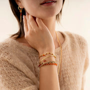 Clever Carnelian Bracelet GC - LEEF mode en accessoires
