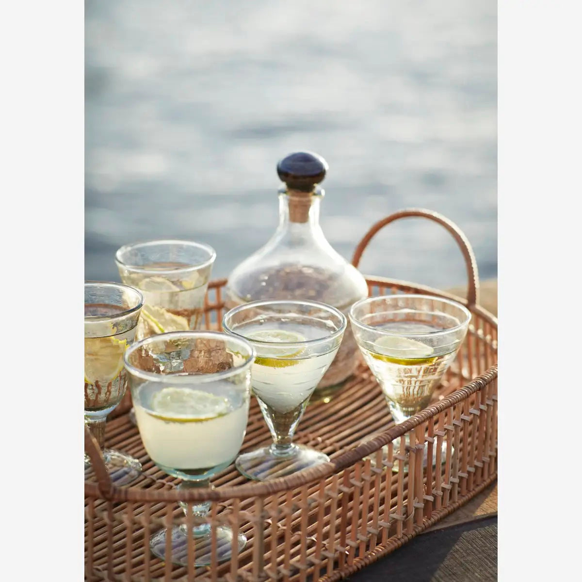 Cocktail Glass W/ Cutting Clear - LEEF mode en accessoires