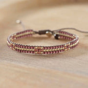 Competent garnet Bracelet SC - LEEF mode en accessoires