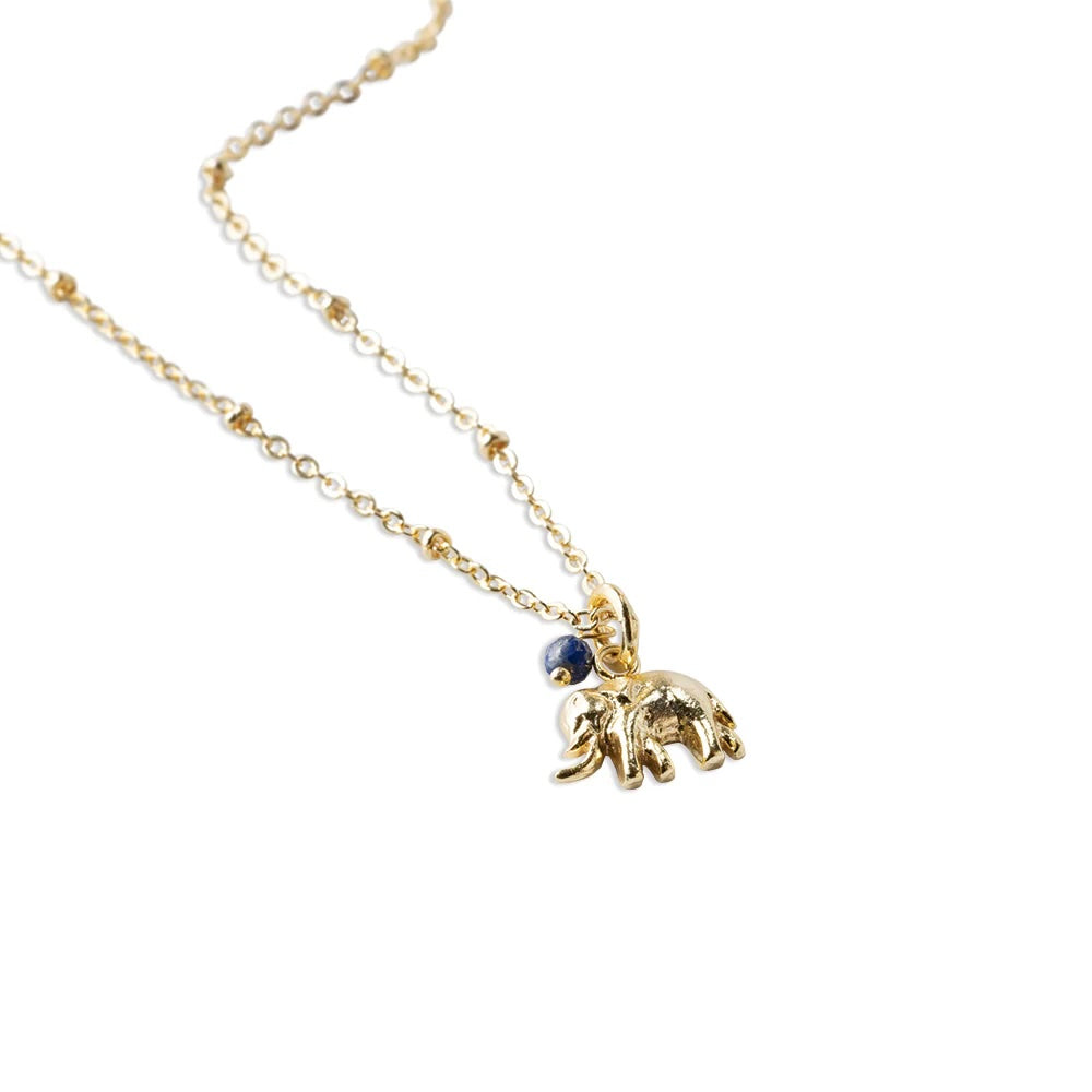 Convinced Lapis Lazuli Necklace Gold PLated Lapis Lazuli - LEEF mode en accessoires