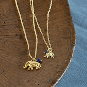 Convinced Lapis Lazuli Necklace Gold PLated Lapis Lazuli - LEEF mode en accessoires