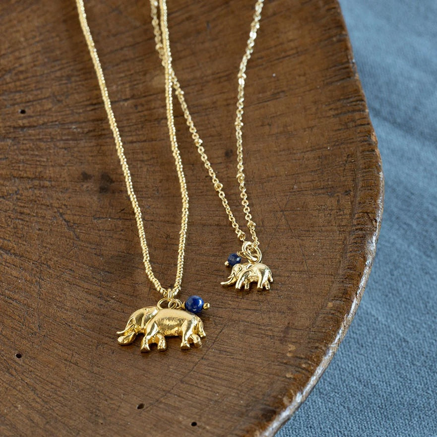 Convinced Lapis Lazuli Necklace Gold PLated Lapis Lazuli - LEEF mode en accessoires