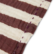 Cotton Napkins Striped 30x30 per 2 Striped Burgundy - LEEF mode en accessoires