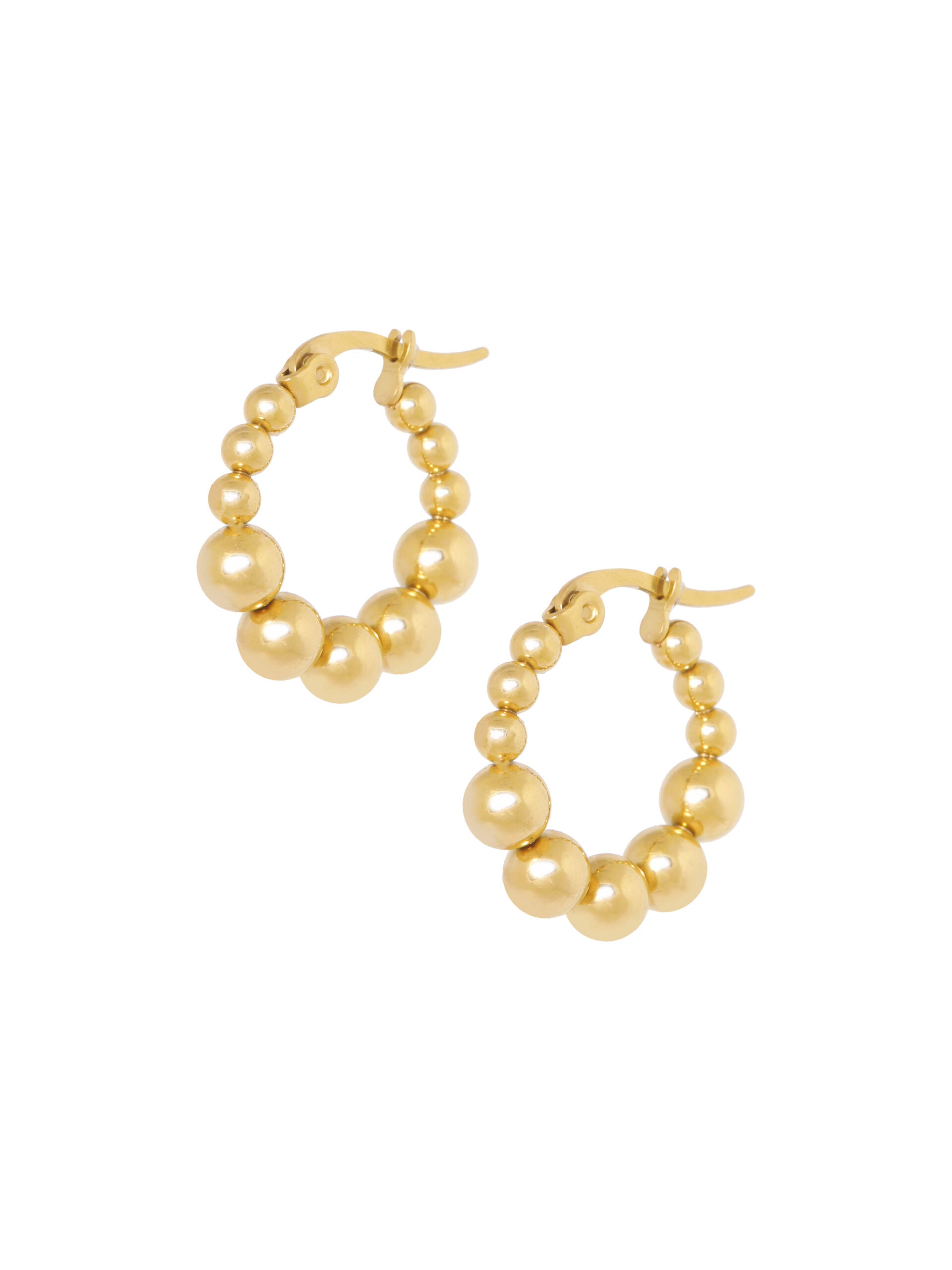 Creolen Ballon d'or goud - LEEF mode en accessoires