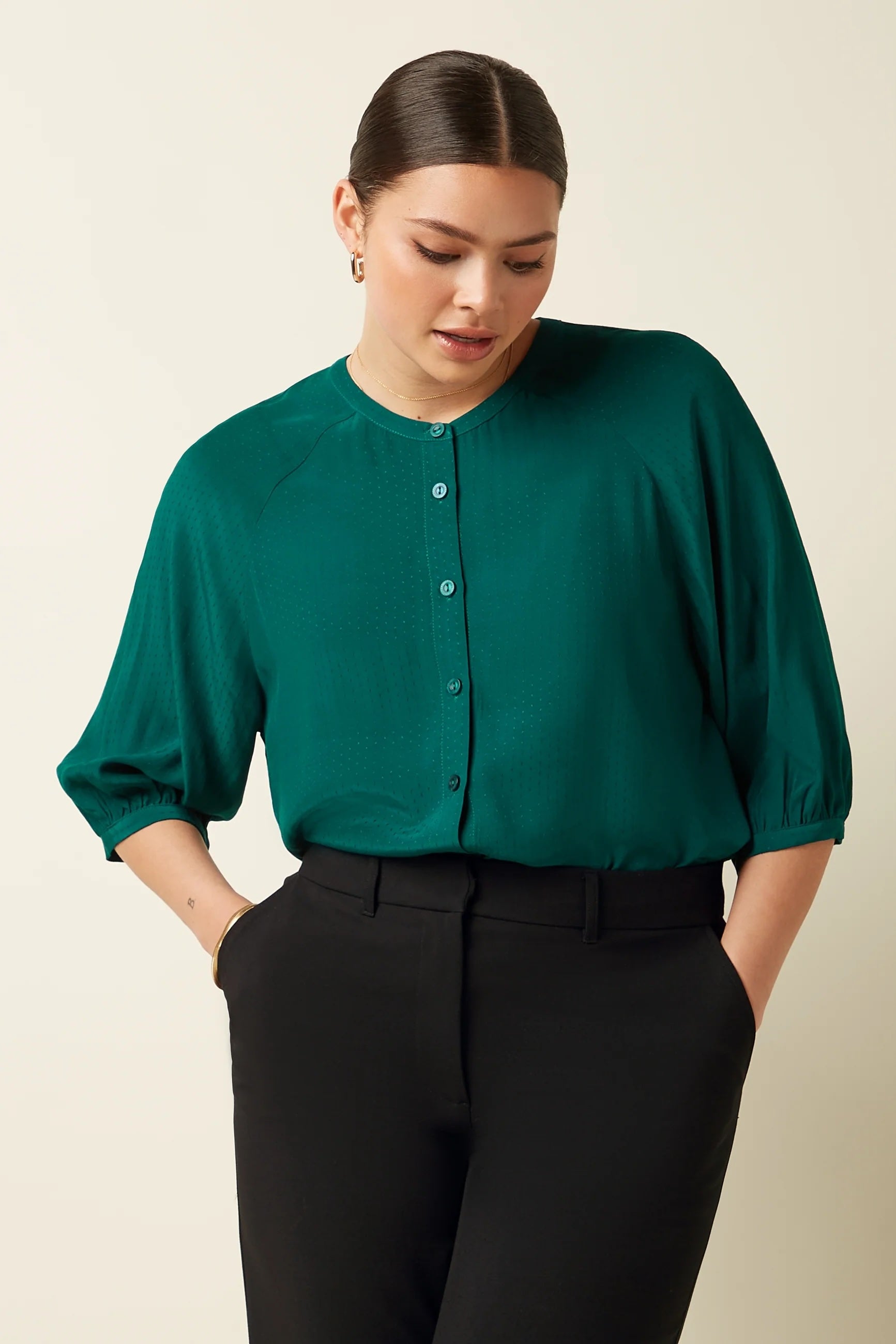 Cybil Blouse Sista 359 Coast Blue - LEEF mode en accessoires