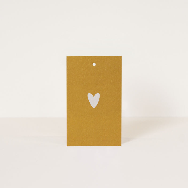 DF Label heart ocher - LEEF mode en accessoires