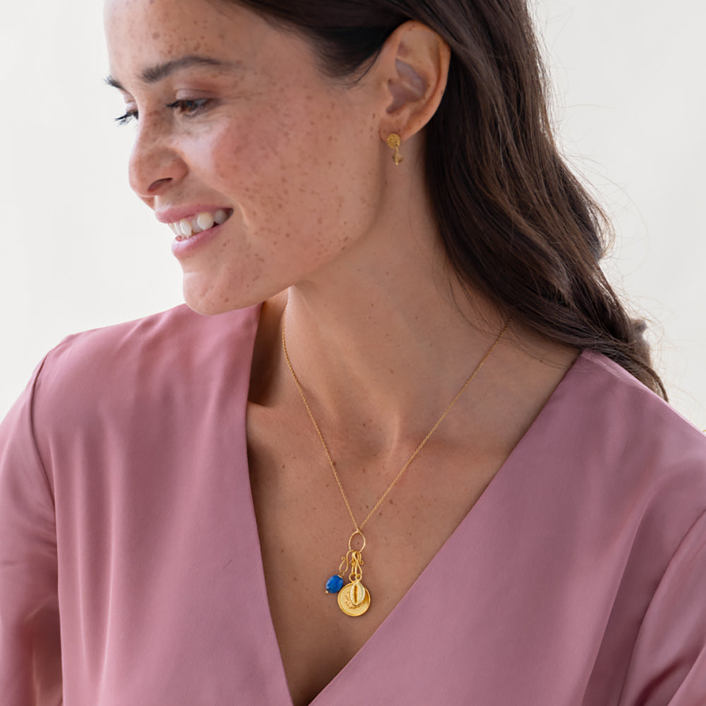 Daisy Vintage Coin Charm GP Gold - LEEF mode en accessoires