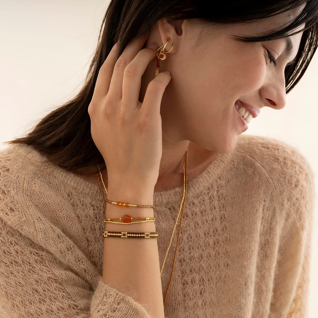 Decent Carnelian Bracelet GC - LEEF mode en accessoires