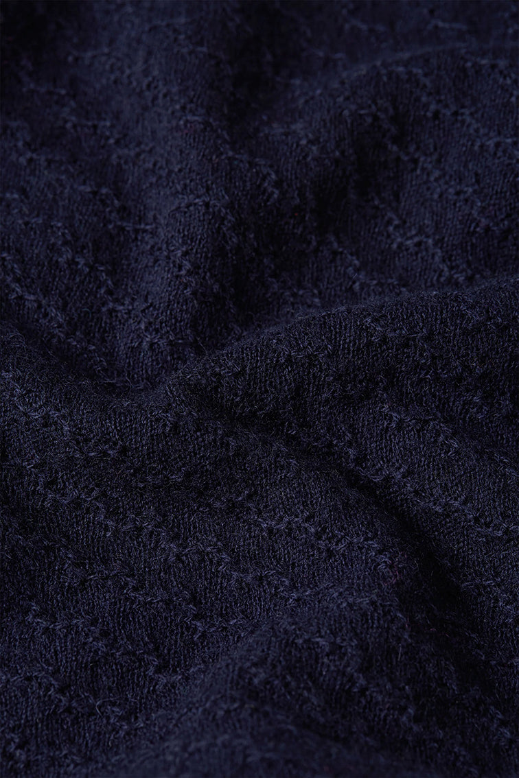 Deep v Cardi Cedar Blue - LEEF mode en accessoires