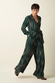 Doris Jumpsuit Twirl 200 Pine Green - LEEF mode en accessoires
