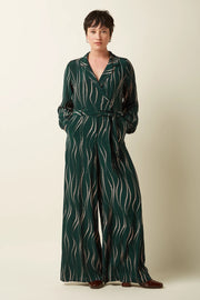Doris Jumpsuit Twirl 200 Pine Green - LEEF mode en accessoires