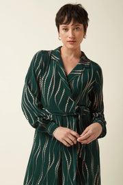 Doris Jumpsuit Twirl 200 Pine Green - LEEF mode en accessoires