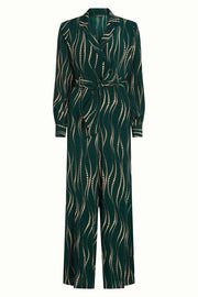 Doris Jumpsuit Twirl 200 Pine Green - LEEF mode en accessoires