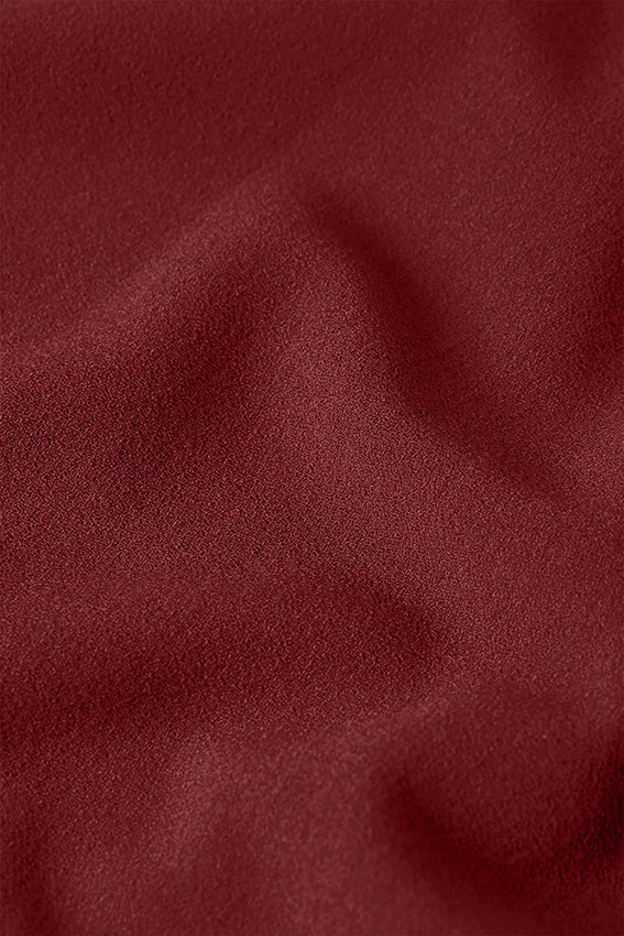 Doris Jumpsuit Woven Crepe 622 Cabernet Red - LEEF mode en accessoires