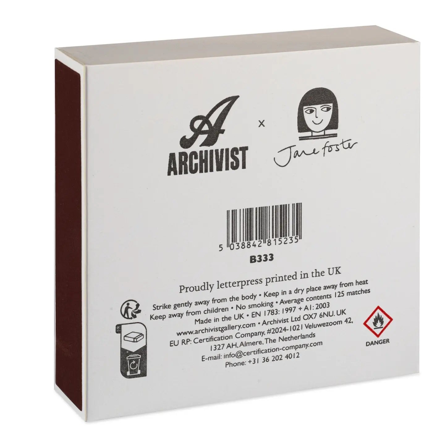 Dove by Jane Foster,  Safety Matches - LEEF mode en accessoires