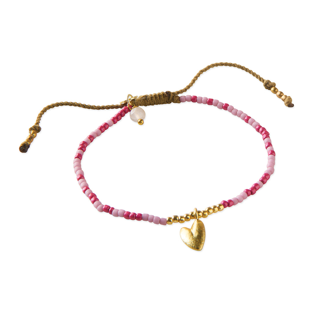 Dreaming Rose Quartz Bracelet GC Rose quartz - LEEF mode en accessoires