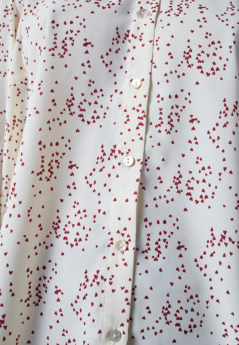 EBBEY-SH75 Cream/Heart - LEEF mode en accessoires