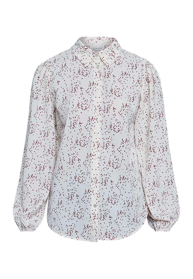 EBBEY-SH75 Cream/Heart - LEEF mode en accessoires