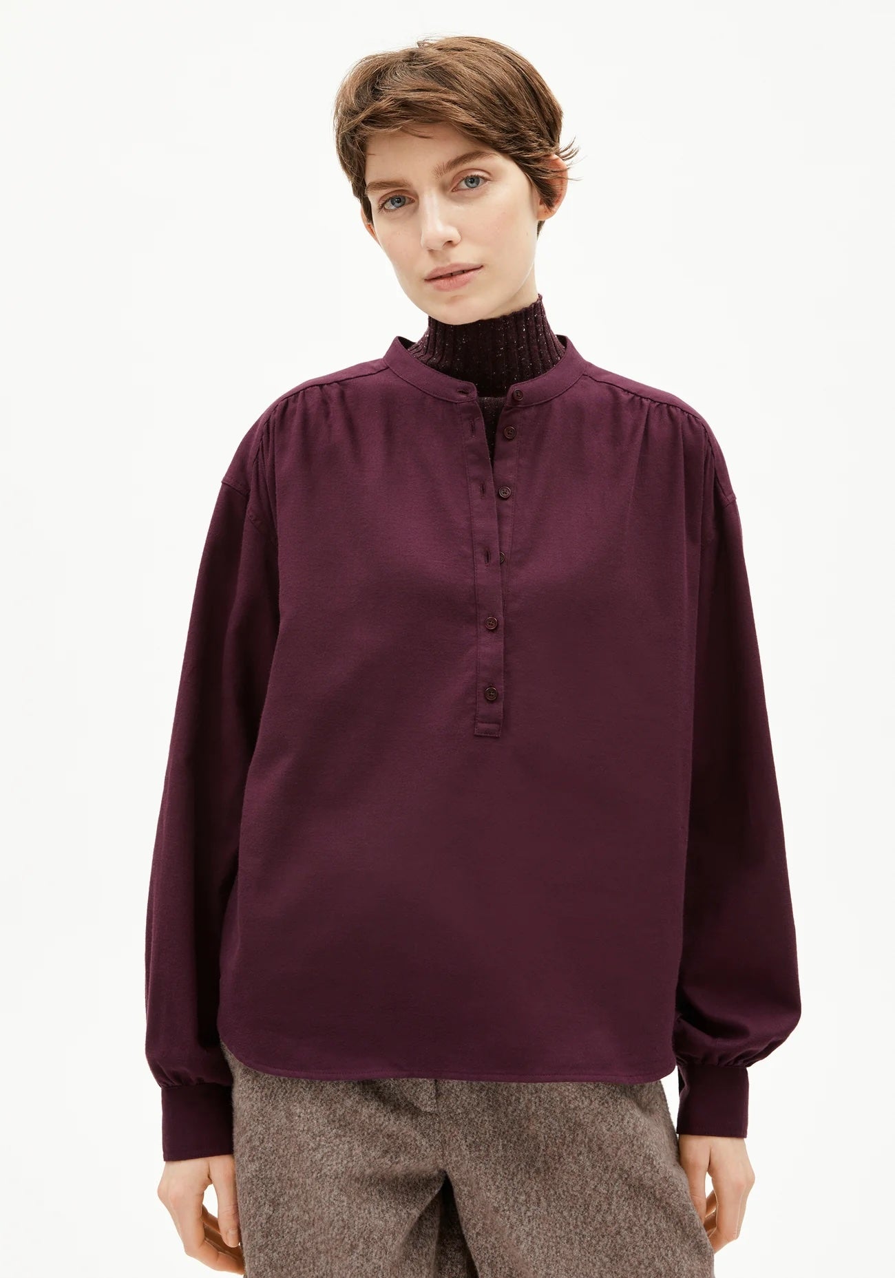 EFINARAA BRUSHED 3320 Dark Cranberry - LEEF mode en accessoires