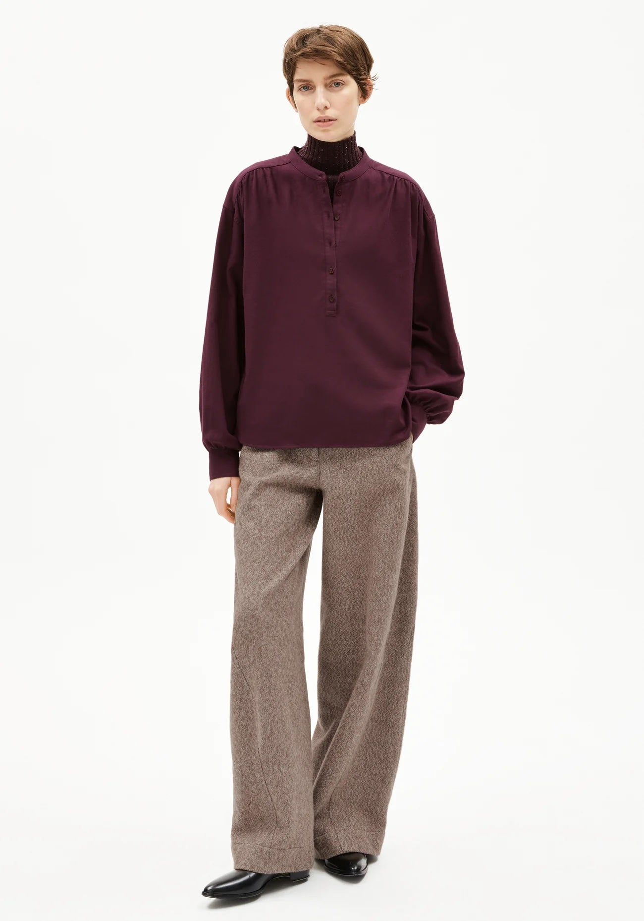 EFINARAA BRUSHED 3320 Dark Cranberry - LEEF mode en accessoires