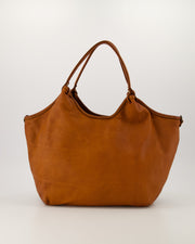 Julienne Gewassen Leer Cognac - LEEF mode en accessoires