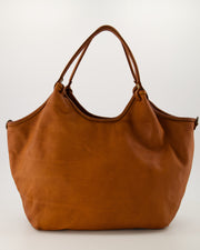 Julienne Gewassen Leer Cognac - LEEF mode en accessoires