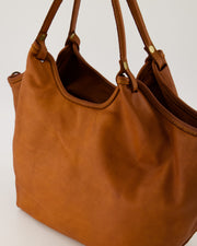 Julienne Gewassen Leer Cognac - LEEF mode en accessoires