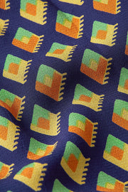 Juno Midi Skirt Pebble Woven  489 Beacon blue - LEEF mode en accessoires