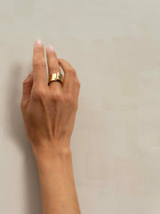 “LOOP” RING (*SIGNATURE COLLECTION) goud - LEEF mode en accessoires