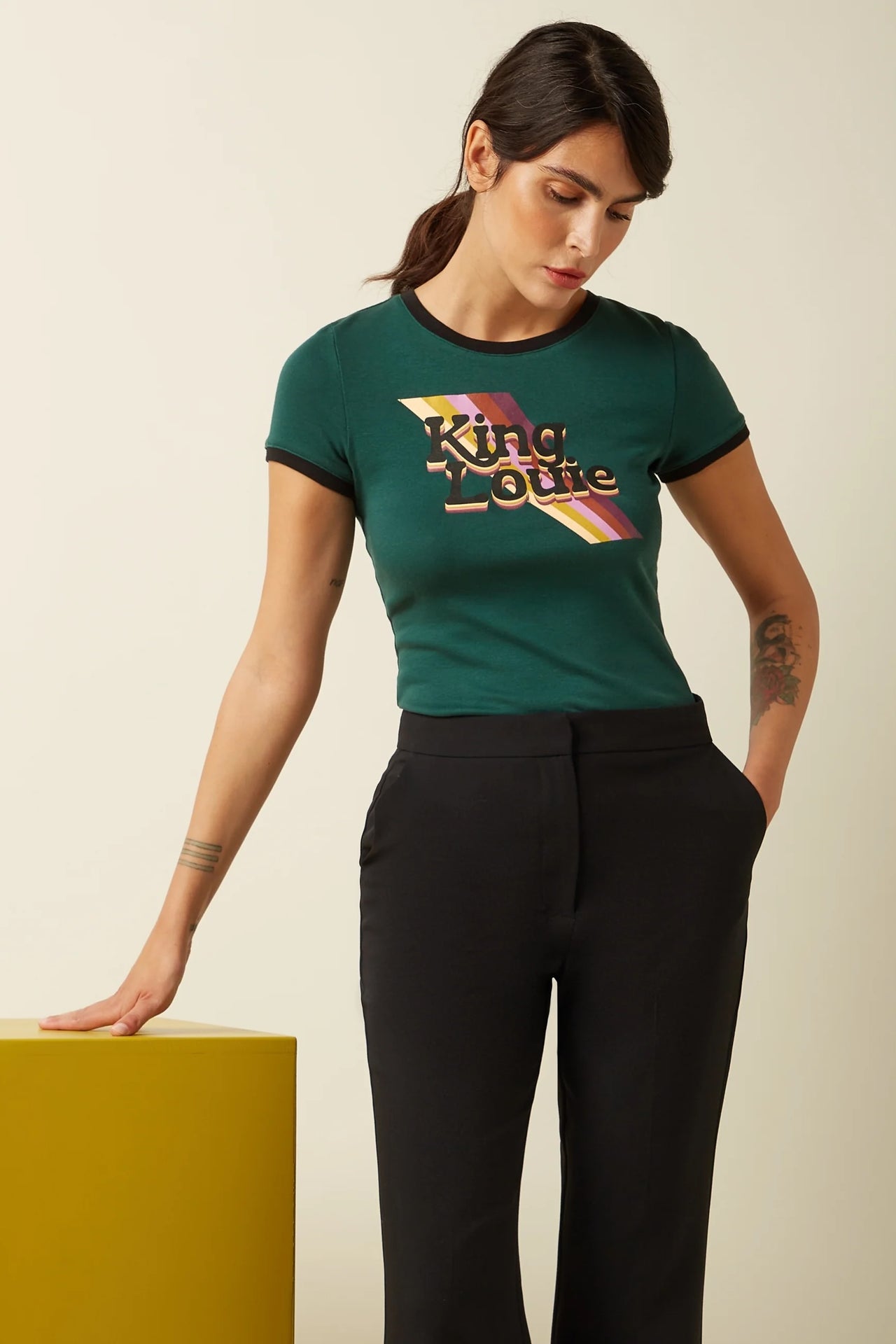 Logo Tee   219 Botanical Green - LEEF mode en accessoires